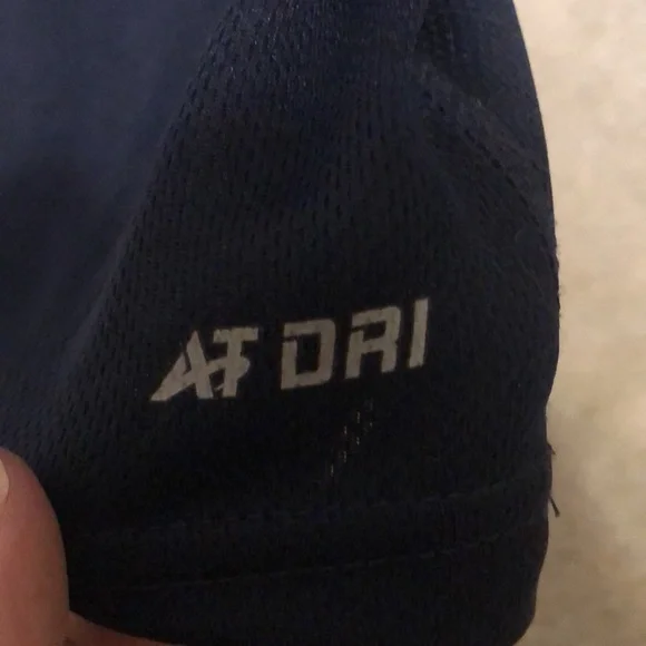 Mens Navy Blue & Red Sleeveless Shirt - Picture 2 of 4